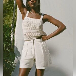 Abercrombie High Waist Linen Short